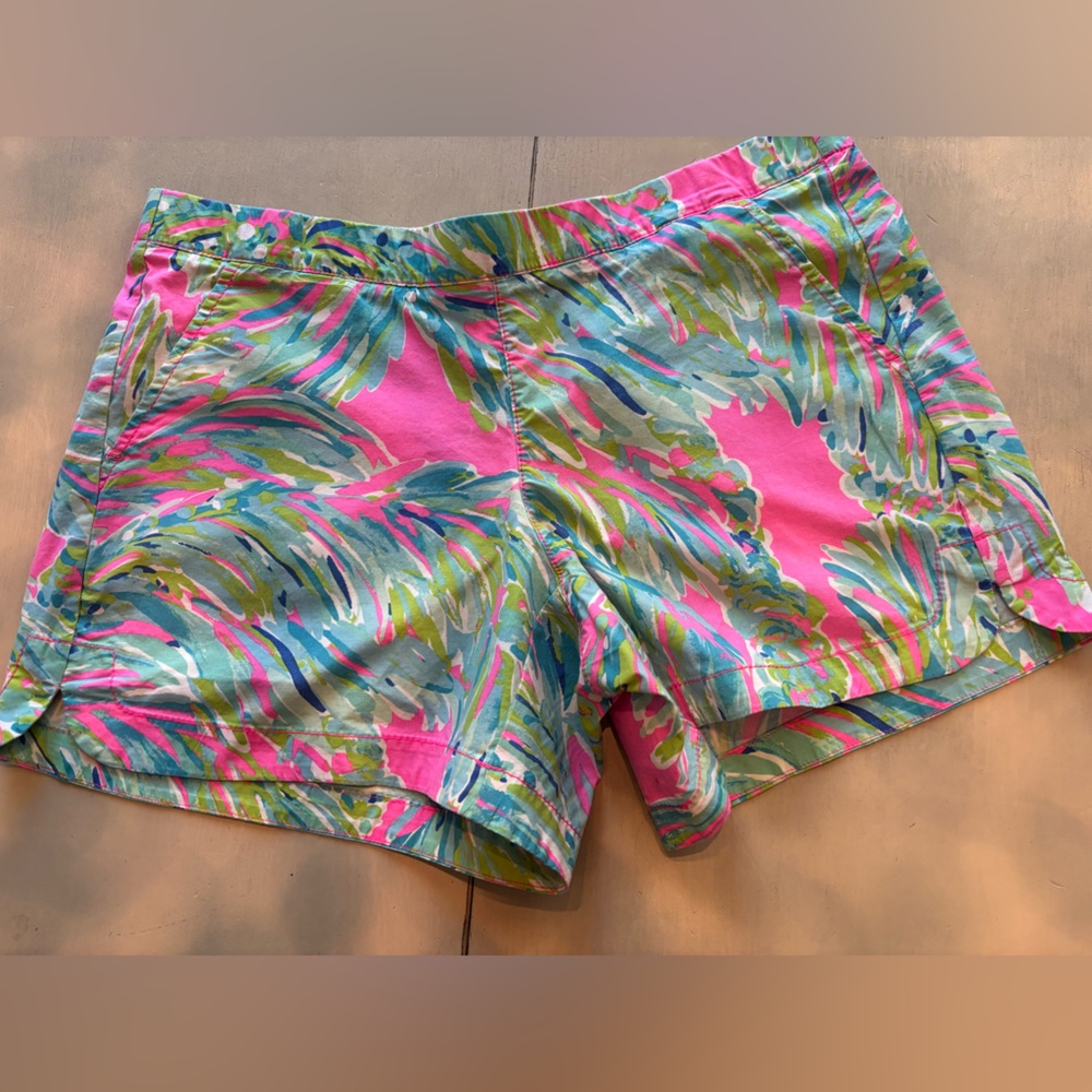 Lilly Pulitzer Pink and Blue Patterned Shorts